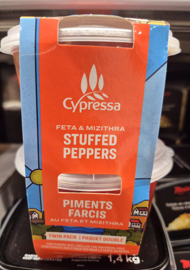 Cypressa Feta Stuffed Peppers - 2 x 450 Grams